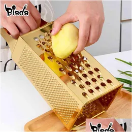 Obst Gemüsewerkzeuge MTI-Funktionales Reifenfrüchte Werkzeug Kartoffel Masher Ricer Mandoline Slicer Peeler Cutter Caroty Shredder 210406 DHSDE