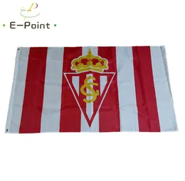 Spagna Real Sporting de Gijon 35ft 90cmx150 cm Bandiera in poliestere Banner Olanda decorazione Flying Home Garden Flag Festiva GIF1786697