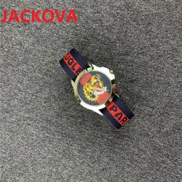 Moda damska męska pszczoła tygrys węża kwarcowa zegarek 38 mm 45 mm dwa rozmiary Para miłośnicy Sapphire nylonowa tkanina klasyczna atmosfera Busin 248U