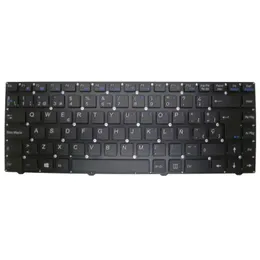 Teclado de laptop para Clevo W540EU MP-12B86E0-4301W X6-80-W5400-162-1 Espanha SP sem quadro W54EU W540AU W540EL W545EL W545EU