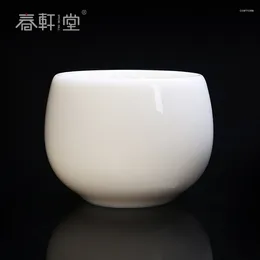 ティーウェアセットchunxuan tang xu fukun fu lu cup手作りの白い磁器マスター厚いタイヤja