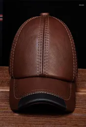 Ball Caps HL100 Aorice Brand Real Cow Skin Leather Baseball Hats Men39s Genuine Cap Hat2716399