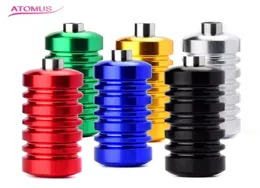 6pcsset 6 Colors Kinds Of New Ribbed Tattoo Aluminum Alloy Machine Grips Tubes Stainless Steel Tips Tools Kit1922542