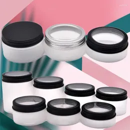 보관 병 250G 200G 150G 120G 100G 80G 50G Clear Frosted Pet Cream Jar Cosmetic Contain Display Case Facial Mask Packaging Plastic