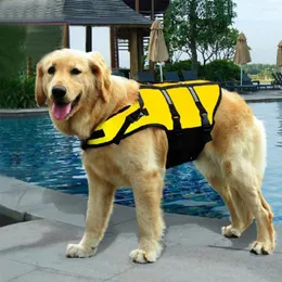 개 의류 여름 구명 자켓 안전 수영복 애완 동물 반사 옷 야외 훈련복