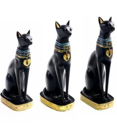 樹脂工芸品エキゾチックな税関の置物像エジプト猫の女神バステット彫像ホームデコレーションギフトホームヴィンテージ装飾品T200715206486