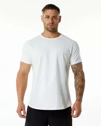Plus Size Mens Cotton Casual T Shirts Sport Fiess Gym Training Wear Top Workout
