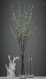 Artificial Pussy Willow Branches 37quot Fake Willow Stems Birch Branch for Home Kichen Table Centerpiece Decor18920019