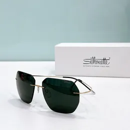 Top-Qualität 5aaaaa+ Silhouette Neue Vintage Modedesigner Sonnenbrille Importierte Acetatrahmen UV400 Polarisierte Linsen Frauen Männer hohe Qualität 092 7578 Größe 56-17-140