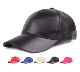 للرجال Snapback Women Golf Hat Black White Red Baseball Cap Pu Leather Caps Custom Bone Trucker Hats90999214713536