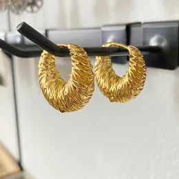 Brincos femininos 18K Gold Gold personalizou clipes de ouvido exagerados para mulheres design de nicho de design de luxo para festa