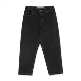 Polar Big Boy Jeans Mens Designer Pants Hip Hop Jorts Y2K Trousers Skate Streetwear Retro Denim Cartoon Graphic Brodery Baggy Losta Fit Clothes Harajuku 59By