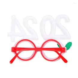 Party Favor Funnic Christmas Glasses Glitter Holiday Frames Creative Eyewear para favores