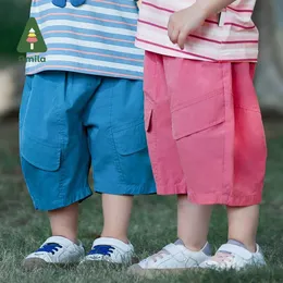 Shorts Amila Baby Pants 2023 Summer New Boys and Girls Parers Fashion ad alta saturazione Fashi