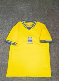 2021 2022 Ukraine Mens Soccer Jerseys ZINCHENKO MALINOVSKYI YARMOLENKO KONOPLYANKA Home Yellow Football Shirt