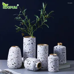 Vasen nordische windgetrocknete Blumenhydroponic Ceramic Vase schöne frische künstlerische Heimatornamente