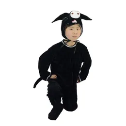 Tanzkleidung Kinder -Drama niedlich kleiner tierschwarzer Schwarzfunk -Performance Kostüme Drop Lieferung Baby Kinder Mutterschaft Kleidung Cosplay Dhoba