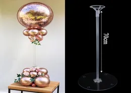 3570 cm di decorazioni per feste di compleanno Ballions Stand Table Wedding Balloon Holder Baloon Stick Globos Accessori per la decorazione per la casa1820151