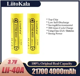 liitokala lii40a 37v 21700 4000mah 148w liion充電式バッテリー電動ツールヘッドランプ自転車9125888用保護されたPCB