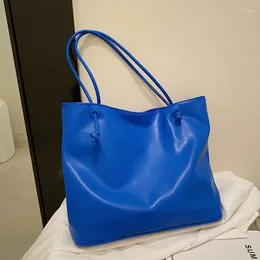 Akşam çantaları Aceblue 2024 Moda lüks çanta omuz çantası Kadın çanta kadınlar büyük kapasiteli düz renkli tote bolsas