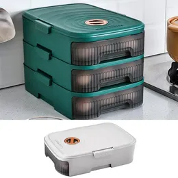 Küchenspeicher Eierhalter für Kühlschrankschalen Organizer Box Praktische Öffnungsschloss -Spender Werkzeug