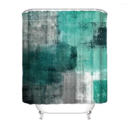 Tende da doccia squisite tende artigianali - forte effetto drappeggio per decorazioni del bagno a prova di stampo astratto HZF04200 180x180cm