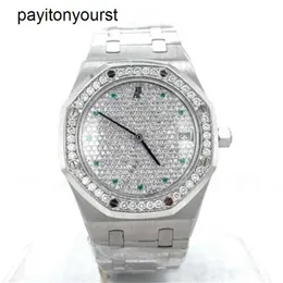 Audemar Pigue Watch Royal Oak APF Fabryka Platinum 36 mm Diamant Zifferblattblende Q8jk