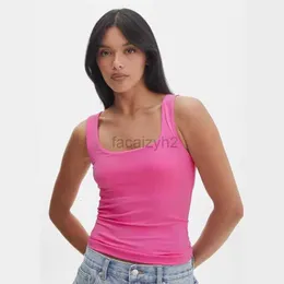 Damen -T -Shirt Sexy Tees Summer of Y2K -Kleidung wird auf beiden vorderen Rücken mit einem ärmellosen Top als Basisfrauen für einzigartige Tanktops für äußere Verschleiß getragen