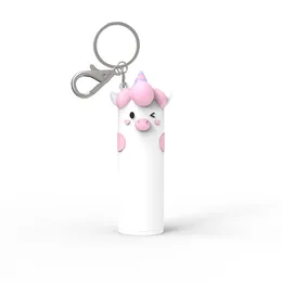 هدية عيد الأم Piglet Bear Unicorn Keychain USB 4800mAh Charger Charger Cute Animal Portable Travel Mini Power Banks للهاتف