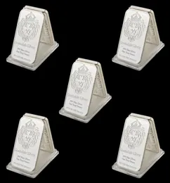 5pcs Rare 999 Fine Silver One Troy Ounce USA Sdale Craft 1oz Silberschildes Metall Souvenir Bullion Bars7310358