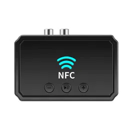 NFC 5.0 RCA 수신기 보조 자동차 스틱 블루투스 어댑터 스피커 앰프 USB 플래시 드라이브