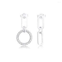 Kolczyki Dangle CKK 925 Srebrne kolczyki Krąg Link Drop For Woman Woman Jewelry Bijoux Ear Brincos