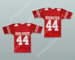 Niestandardowy numer nazwiska Męscy młodzież/dzieci Ohio State Buckeyes 44 Red Football Jersey Top Szyged S-6xl