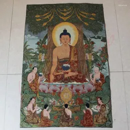 Estatuetas decorativas thangka / requintado tibetano buda estátua em casa artesanato auspicioso