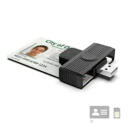 Lettori di schede di memoria Rocketek/USB Smart Reader SIM/ID/CAC Drople Delivery Computer Accessori per computer Otvty
