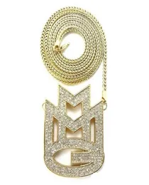 Cara New Iced Out Maybach Music Group Mmg Pendant 36 Franco Chain Maxi Neckace Hip Hop Necklace Emen039s Chochers Neckace JE6437961