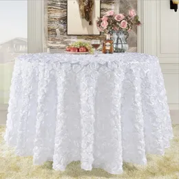 Świetne Gatsby 3D Rose Flowers Wedding Table Table Round and Wedding Cake Table Masowe przyjęcie urodzinowe Białe burgundowe żółte 274e