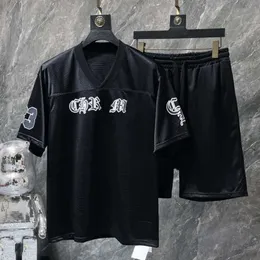 مصمم غير محدد Mens Mens CH Tracksuit Pant Sets Men Brand Polo Tricssuits الفاخرة المكونة من قطعتين مجموعة شورتات و Tirt Set Suit Super 2024