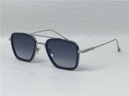 Neue Modedesign Man Square Sonnenbrille 006 Acetat- und Metallrahmen Vintage- und Popula -Stil UV400 Schutz Outdoor -Brillen Top -Qualität