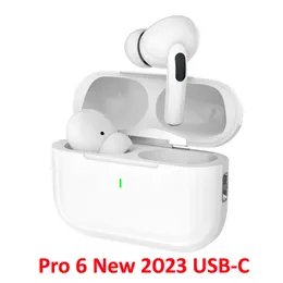 Беспроводные наушники Bluetooth Pro6 5.3 Наушники с сенсорным управлением с USB-C Зарядное дело IPX7 Водонепроницаемое иммерсивное 3D-стерео звук