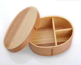 Japanische Bento -Kisten Holz Lunchbox handgefertigt natürliches Holz Sushi Box Tabelle Schüssel Lebensmittelbehälter 2 Farben1489161