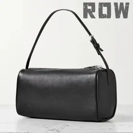 Totes Row2024 Bucket de moda feminina Small Square Bag Classic Solid Leather Inner Pillow