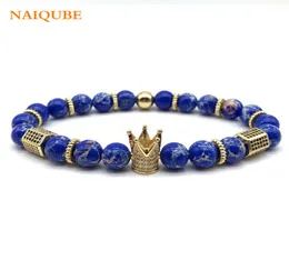 Naiqube 2018 Fashion Cube Cube Bracelet Bracelet Men Cone Beads Braselets Bangles Homme Ювелирные изделия9188033