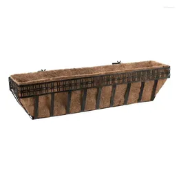 Carpets Bronze Lattice Metal Window Box With Coco-Fiber Liner Menstrual Heating Pad For Cramps Water H