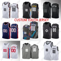 Jersey giovanile Mikal Bridges Basketball Jersey Spencer Dinwiddie Cameron Johnson Nic Claxton Cam Thomas Ben Simmons Maglie