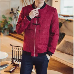 Zongke китайский стиль цветочный куртка Men Fashions Hip Hop Streetwear Bomber Jacket Мужская вышивка.
