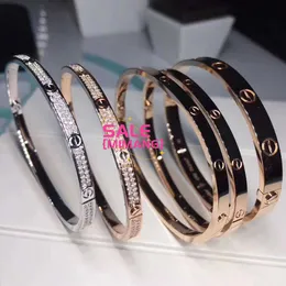 Bracelete de carcros de grife kajia pure v ouro 18k rose love love edition full diaml sky star six e com processo cnc jjp5