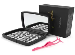 Shozy 2 pairs Reusable Natural False Eyelashes with Gift Box Magnetic Eyelashes Applicator Handmade 3 Magnets EyelashesSCT012302990