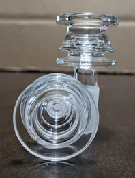 14mm 18mm glas ridged greppskål hane för glasvattenrör bong