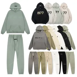 2024 Moda Hoodies 1977 Ess Hoodies Erkekler Kadın Pullover Hip Hop Spor Giyim Büyük Boyu Sweatshirt Pantolon Sıradan Kadın Kazak Essential Sweatshirt Hoodie